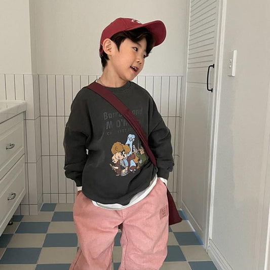 Eyescream Friends Sweater (Pink/Charcoal) *S~JL*