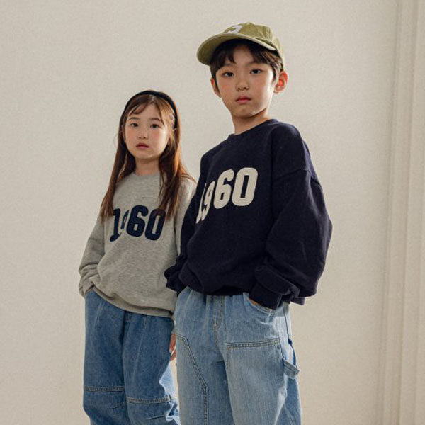 Bucket List 1960 Sweater <Grey/Navy> *S~JL*