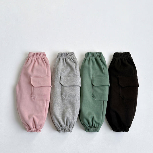 Vivid-I Hexagon cargo jogger (Black / Melange / Khaki / Indian pink) XS~JM