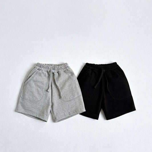 Vivid-I Fall stitch shorts (Black / Melange) XS~JM