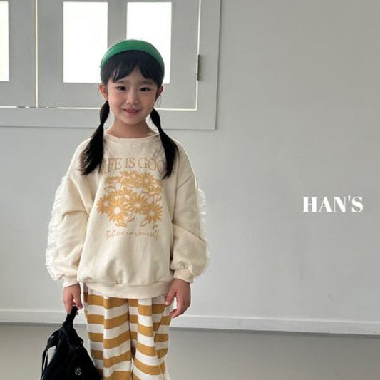 Han's Flower Sweatshirt <Indi Pink/Ivory> *S~JL*