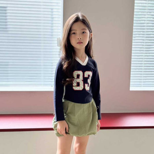 Heydo 83 Cropped Tee <Cream/Navy> *S~JL*