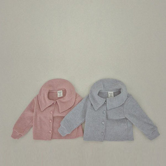 Soybean Vintage Knit Cardigan <Pink/Melange> *XS~JM*