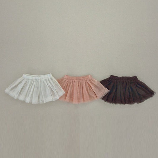 Soybean Tutu Skirts <Ivory/Black/Indi Pink> *One~Two*