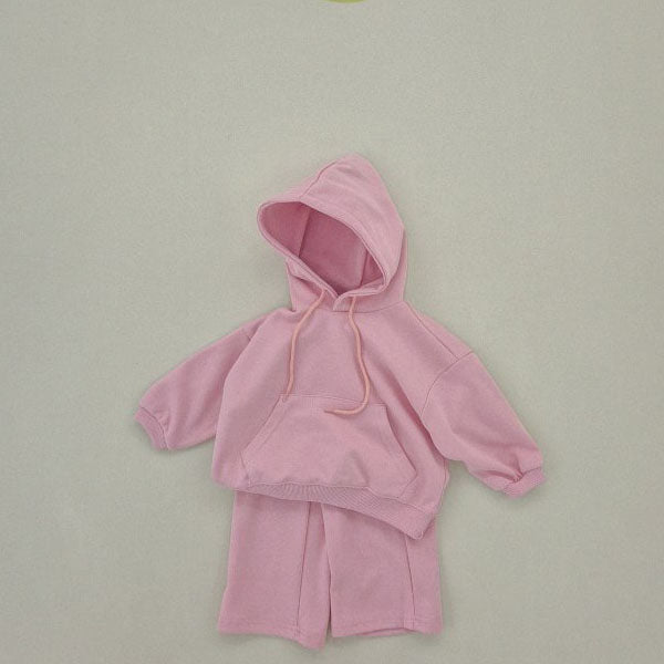 Soybean Hoodie Wide Set <Charcoal/Cream/White Melange/Indi Pink/Olive/Melange> *XS~JL*