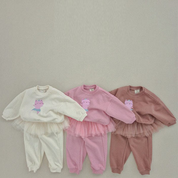 Soybean Ballerina Set <Indi Pink/Cream/Cocoa> *XS~XL*