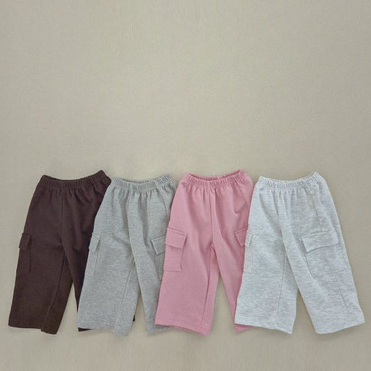 Soybean Wide Cargo Pants <Indi Pink/White Melange/Black/Melange> *XS~JM*