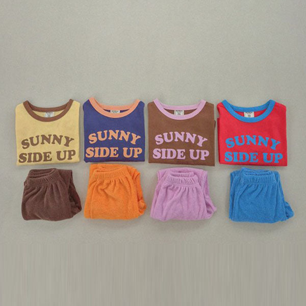 Soybean Sunny Terry Set <Yellow Brown/Choral Blue/Navy Orange/Brown Pink> *XS~JM*