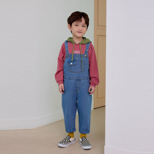 Ccomma.J Pocket Denim Overalls <Mid> *S~2XL*