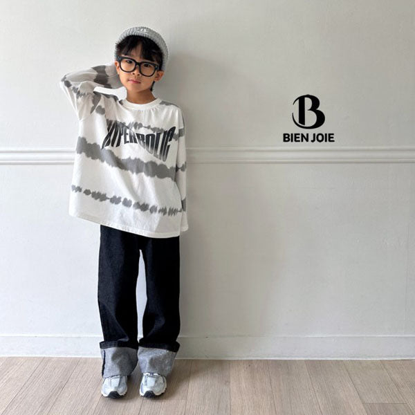 BienJoie Probe Roll-up Denim <Dark/Black> *S~5XL*