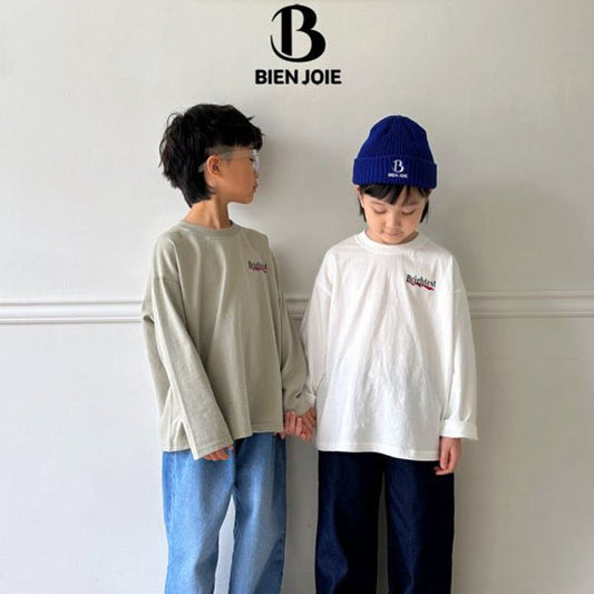 BienJoie Bright Tee <Ivory/Khaki> *S~5XL*