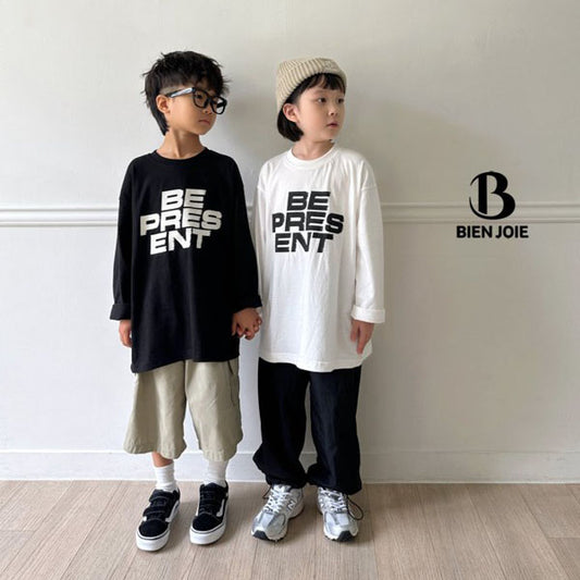 BienJoie ENT Long Tee <Ivory/Black> *S~5XL*