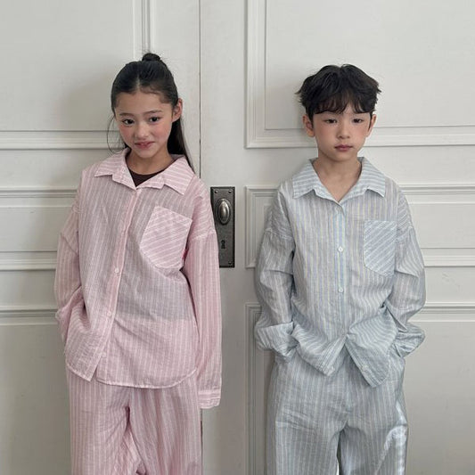 Ellymoly Clear Stripe Pants <Pink/Blue> *5–19*gtyufyf