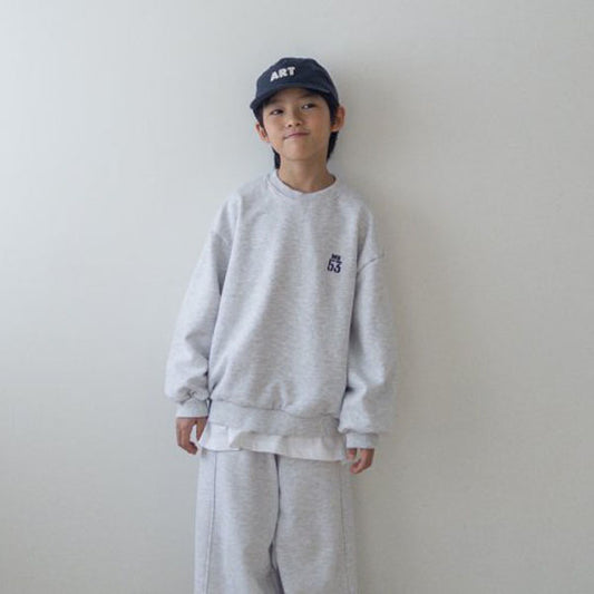 Oahu 53 sweatshirt <White melange / Yellow>*S ~ JXL*