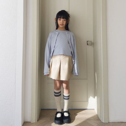 Oahu Brunch skirt <Beige / Navy> *XS–JXL*